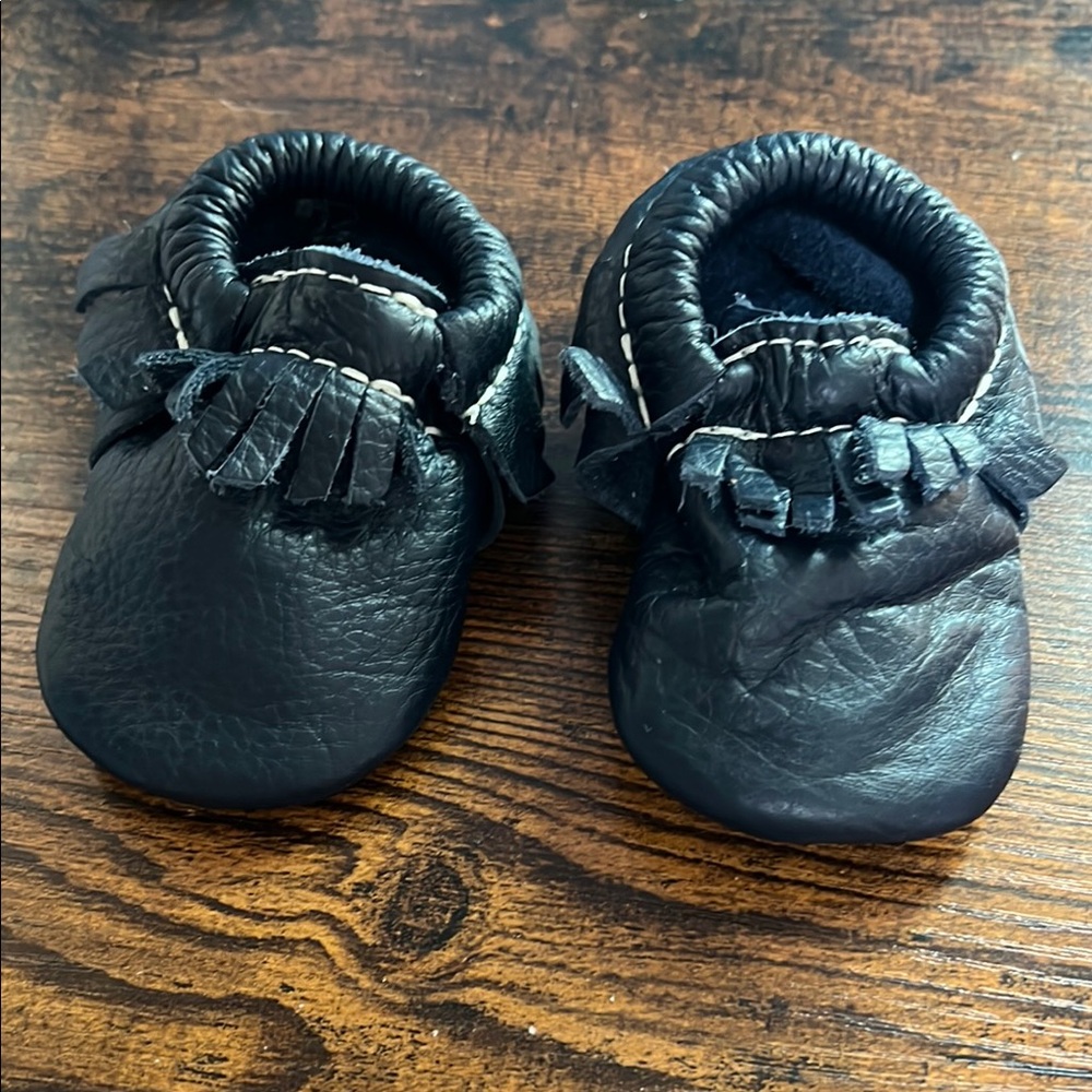 Freshly Picked Navy Moccasins